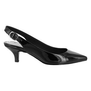 Womens Easy Street Faye Patent Slingback Kitten Heels alternate view