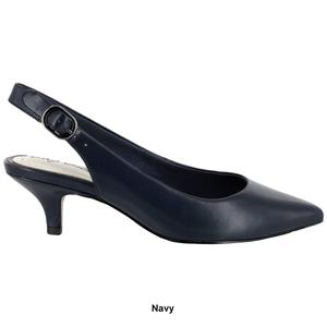 Womens Easy Street Faye Slingback Kitten Heels alternate view