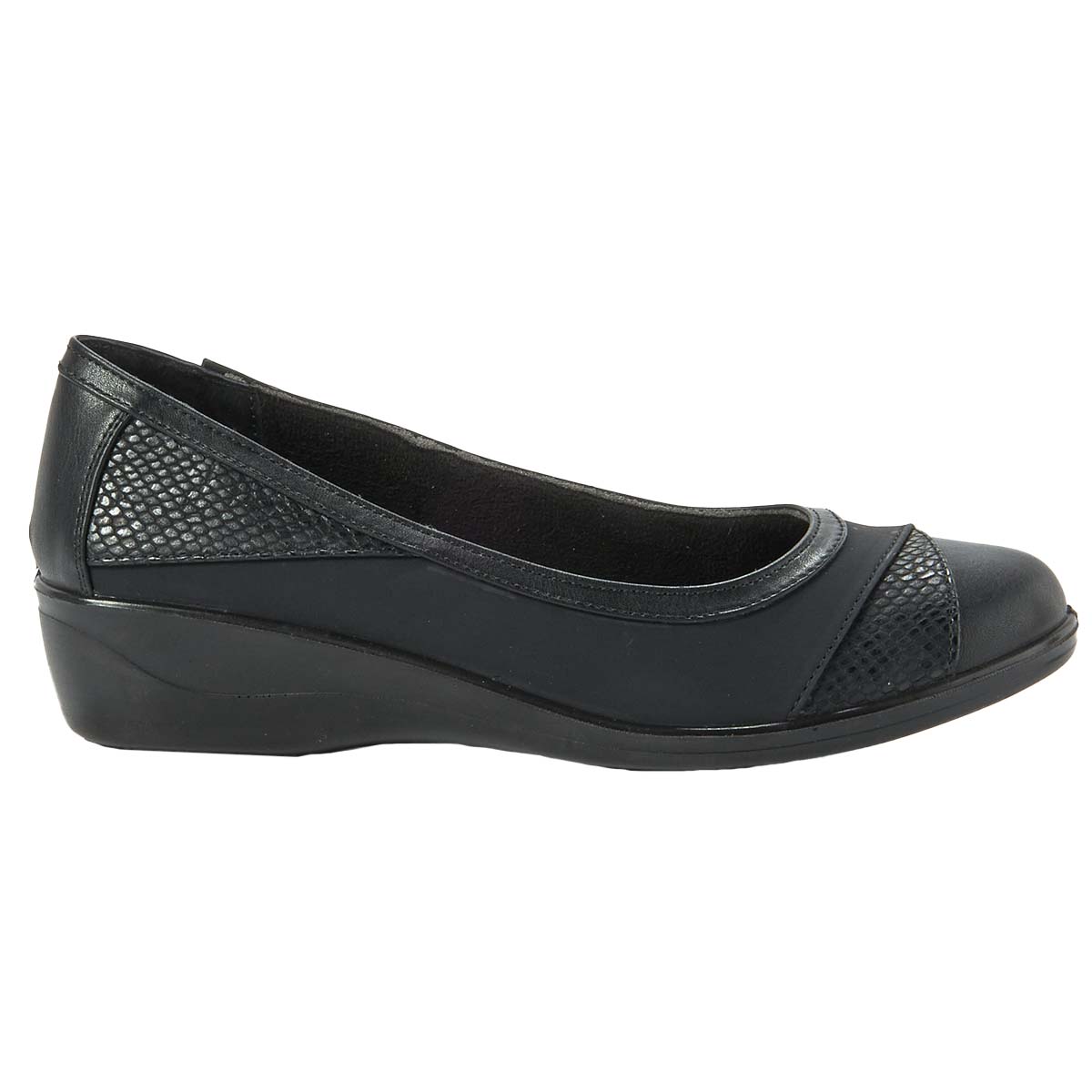 Womens Easy Street Marrison Lizard Wedge Pumps