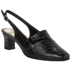Womens Easy Street Crocodile Slingback Heels