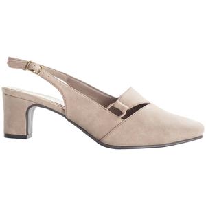Womens Easy Street Choice Suede Slingback Pumps alternate view