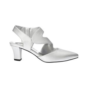 Womens Easy Street Venue Asymmetrical Satin Pumps alternate view