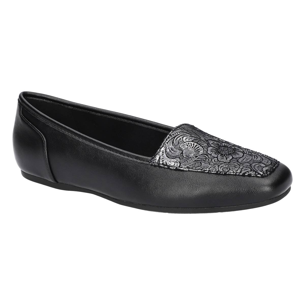 Womens Easy Street Thrill Square Toe Flats