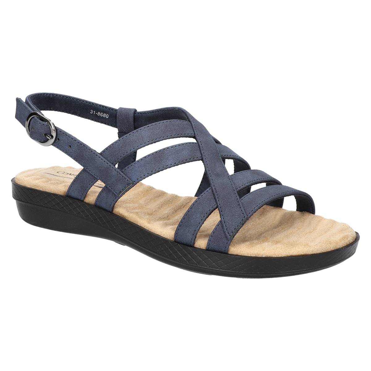 Womens Easy Street Lobo Strappy Slingback Sandals