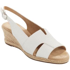 Womens Easy Street Resort Woven Espadrilles Wedge Sandals