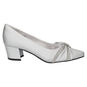 Womens Easy Street Millie Satin Block Heel Pumps alternate view