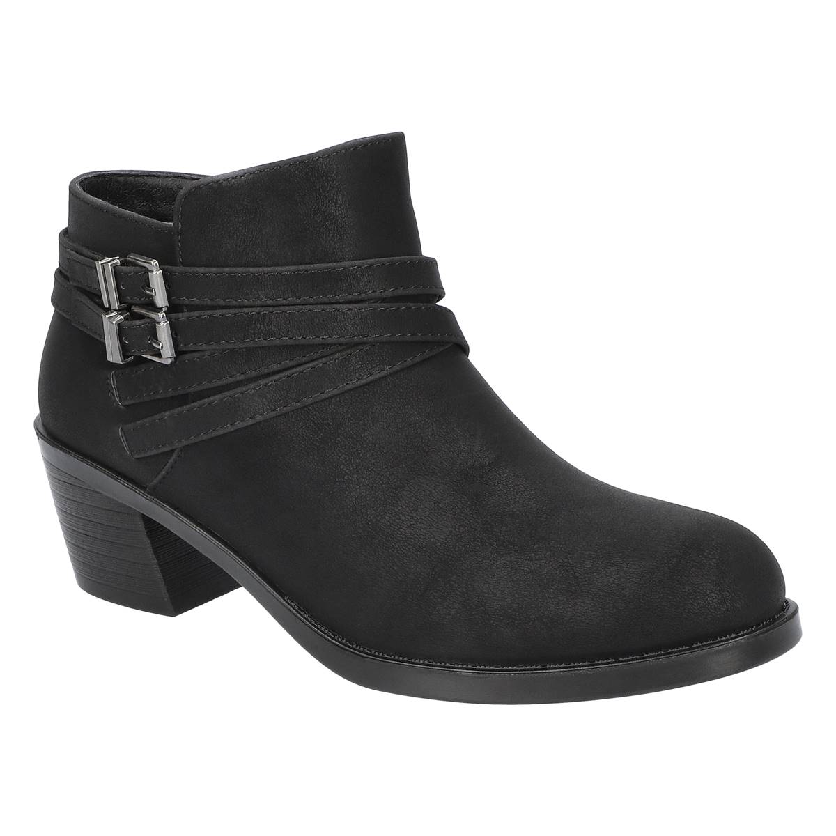 Womens Easy Street Kory Block Heel Ankle Boots