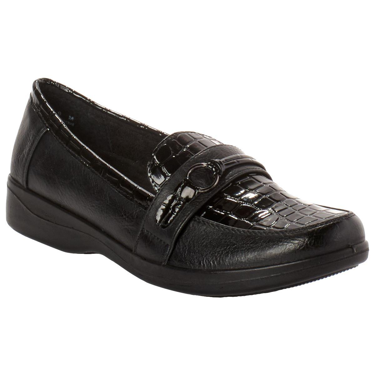 Womens Easy Street Harlow Crocodile Loafers