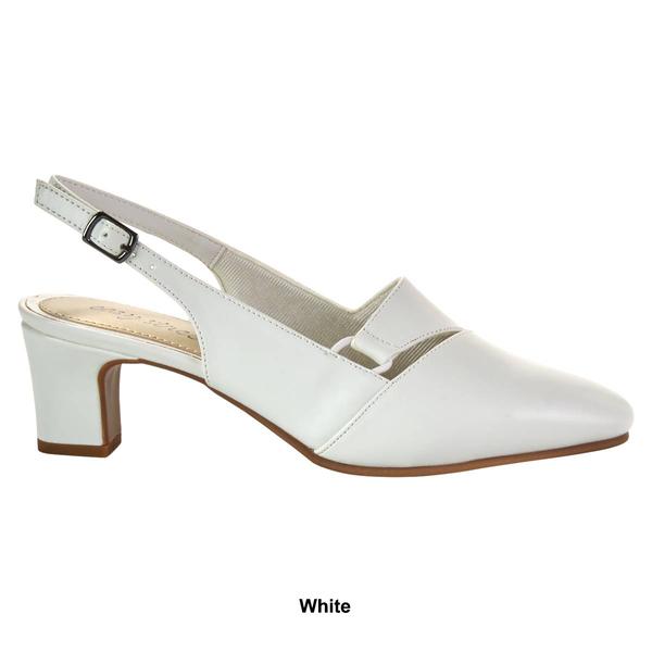 Womens Easy Street Choice Faux Leather Slingback Pumps alternate view