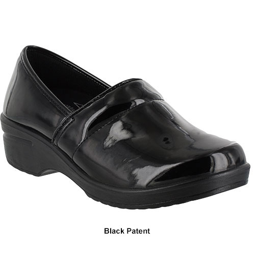 Womens Easy Works By Easy Street Lyndee Black Clogs