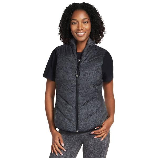 Womens Skechers Cozy Fit(tm) Leopard Puffer Vest