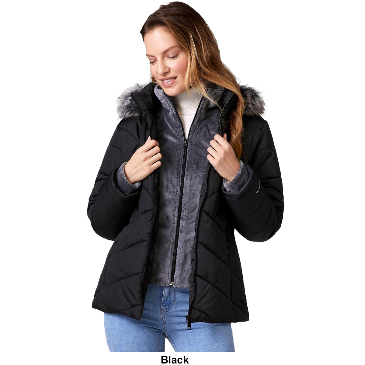 Petite Free Country Puffer Active Jacket W/Butter Pile Bib