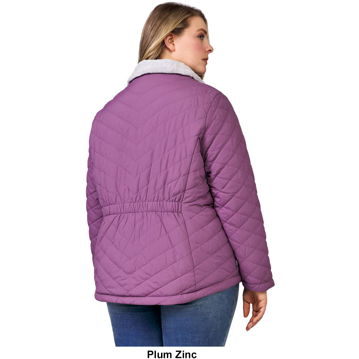 Plus Size Free Country Solid Cloud Lite Reversible Jacket