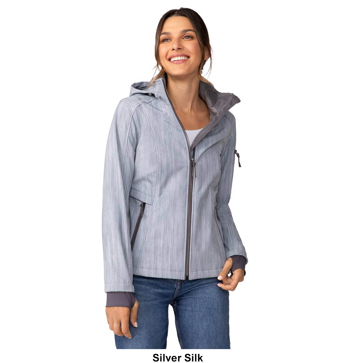 Petite Free Country Softshell Chevron Active Coat