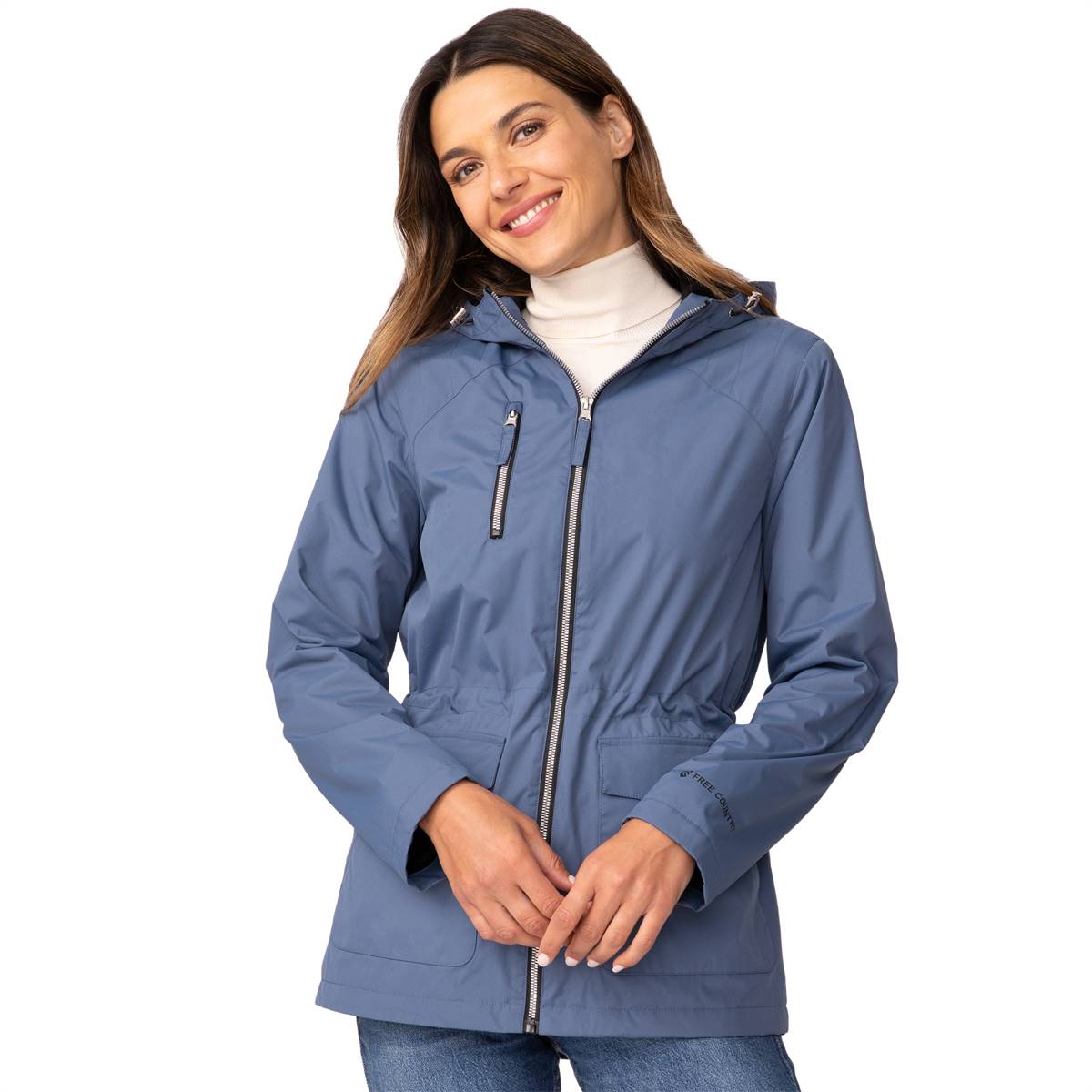 Petite Free Country Radiance Reversible Active Coat W/Chest Zip