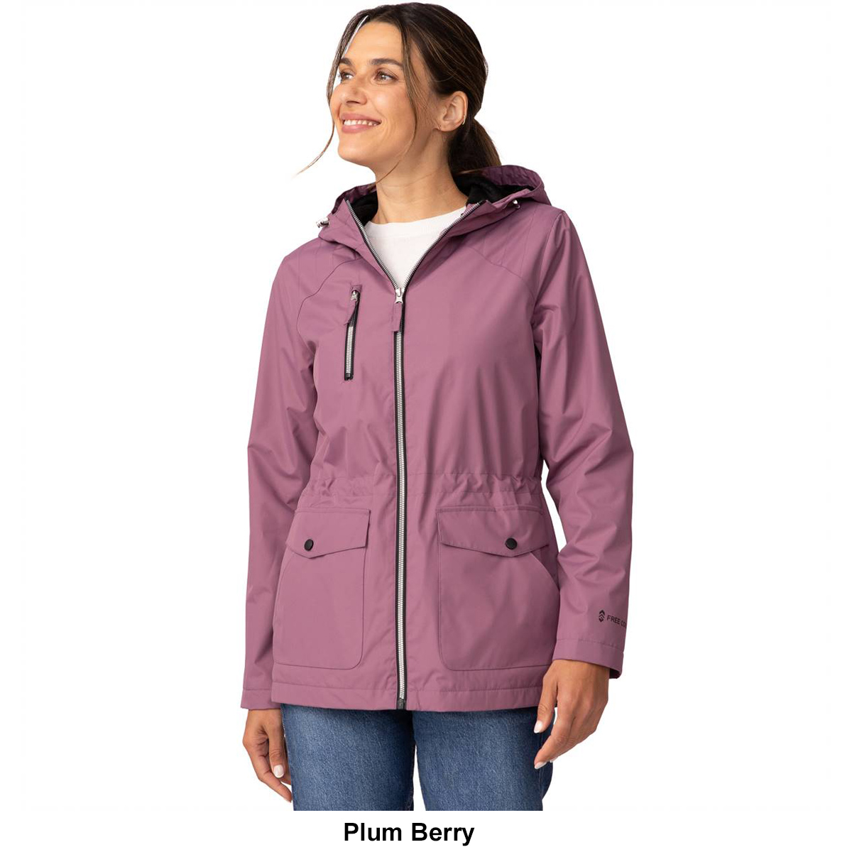 Petite Free Country Radiance Reversible Active Coat W/Chest Zip