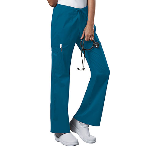 Womens Cherokee Core Stretch Drawstring Pants - Caribbean