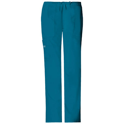 Womens Cherokee Core Stretch Drawstring Pants - Caribbean