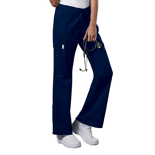 Womens Cherokee Core Stretch Drawstring Pants - Navy