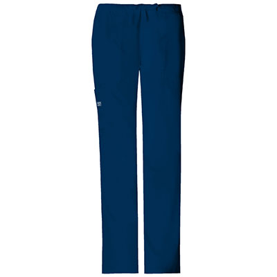 Womens Cherokee Core Stretch Drawstring Pants - Navy