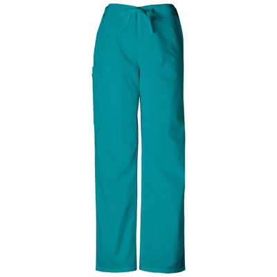 Unisex Short Cherokee Drawstring Pants - Teal Blue