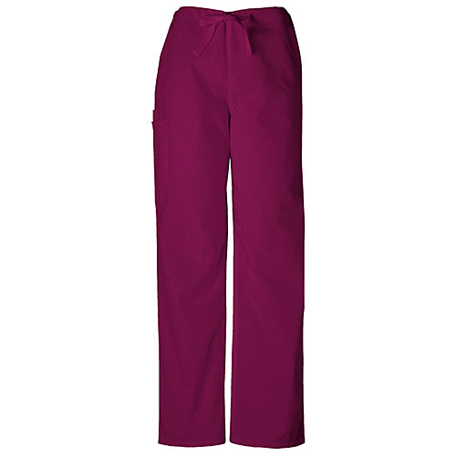 Unisex Cherokee Short Drawstring Pants - Wine