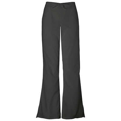 Plus Size Cherokee Work Wear Flare Pants - Black