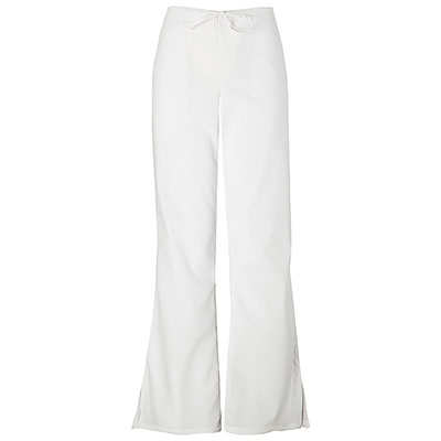 Petite Cherokee Work Wear Flare Pants - White