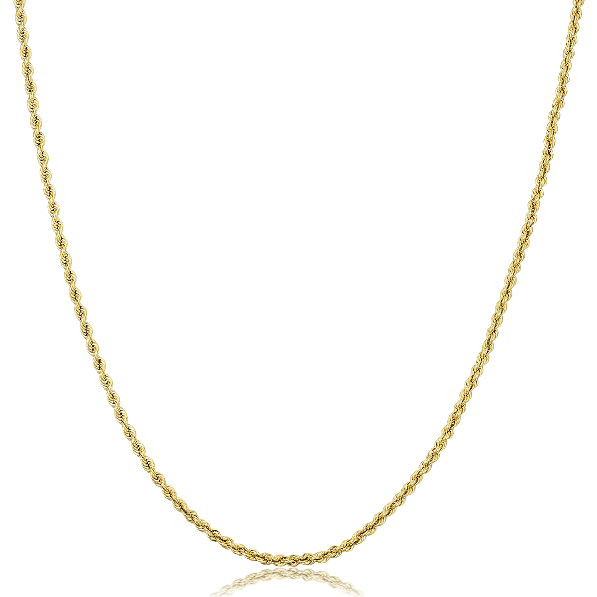 Gold Classics(tm) 10kt. Yellow Gold 1.8mm 24 Rope Chain