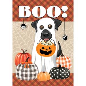 Evergreen Boo Ghost Dog Garden Flag - 18x12.5in.