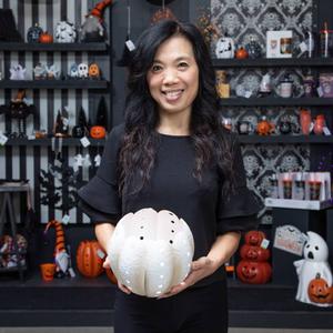 Evergreen 7.5 Metal LED Pumpkin Lantern alternate view