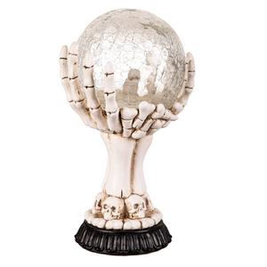 Evergreen LED Skull Hand Globe Statuary