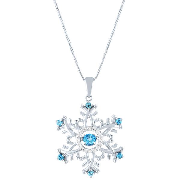 Gemstone Classics(tm) Sterling Silver Snowflake Pendant