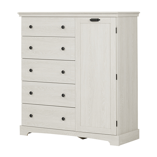 South Shore Avilla Door Chest With 5 Drawers