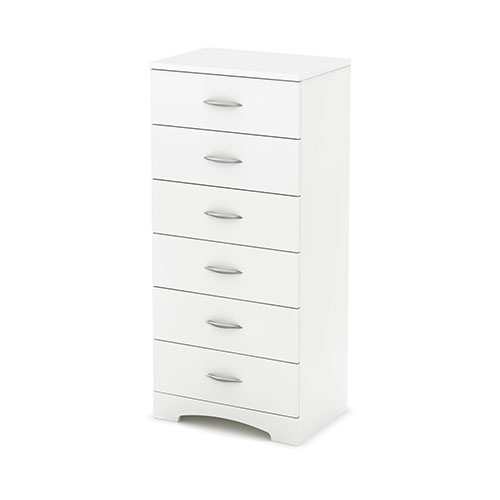 South Shore Step One 6-Drawer Chest - White