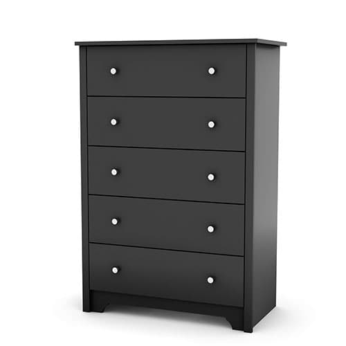 South Shore Vito 5-Drawer Chest - Black