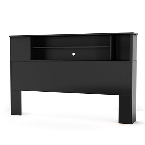 South Shore Vito Bookcase Headboard - Black