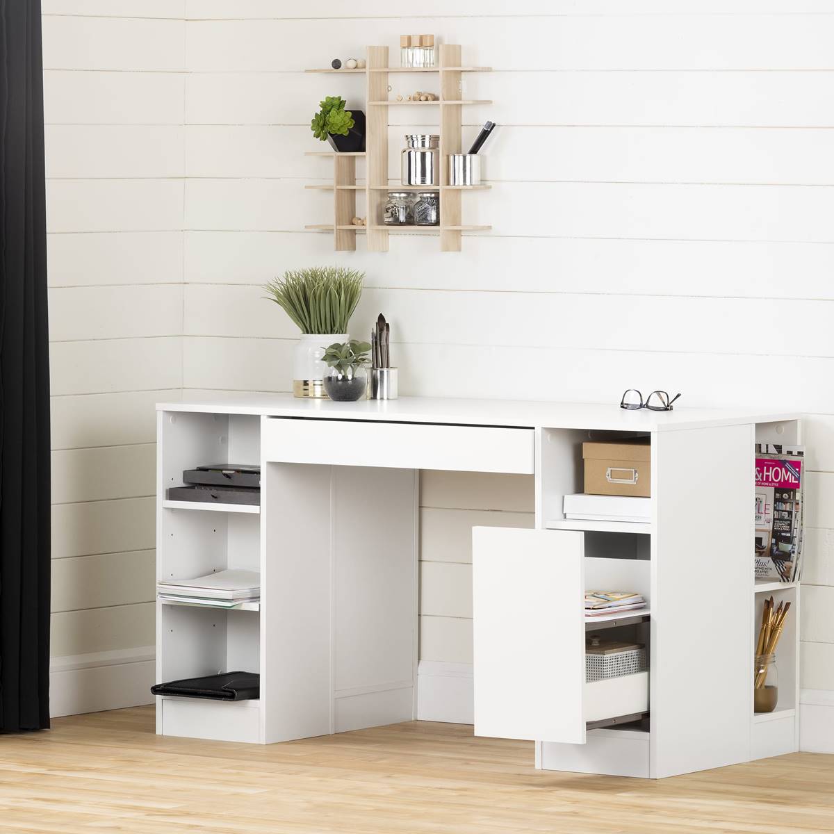 South Shore Crea Pure White Craft Table