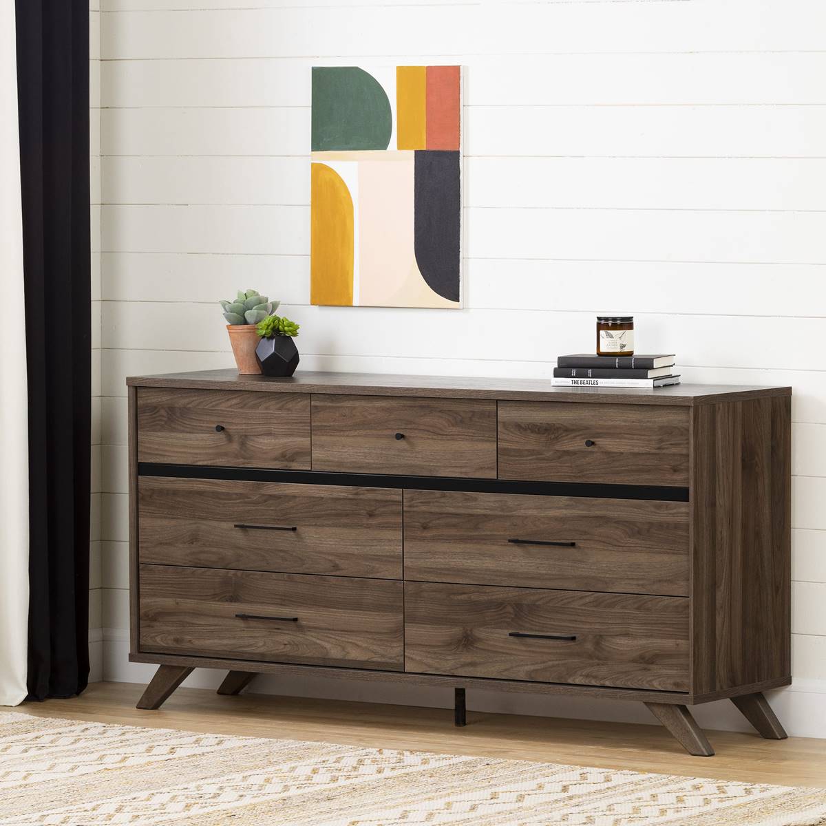 South Shore Flam 7-Drawer Double Dresser