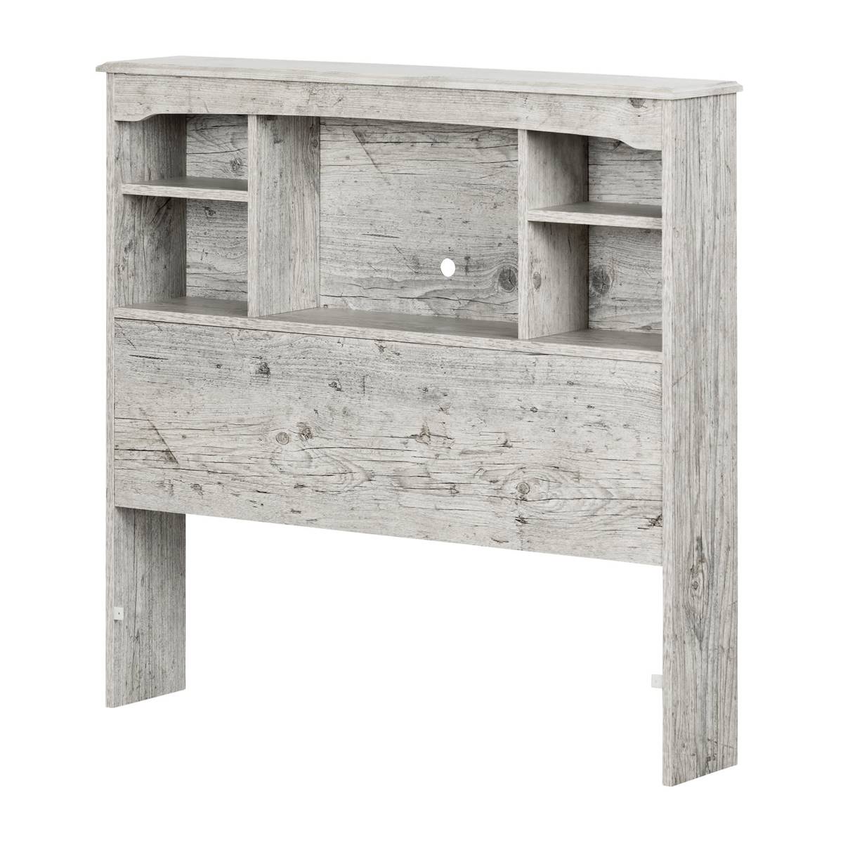 South Shore Aviron Seaside Pine Twin Bookcase Headboard