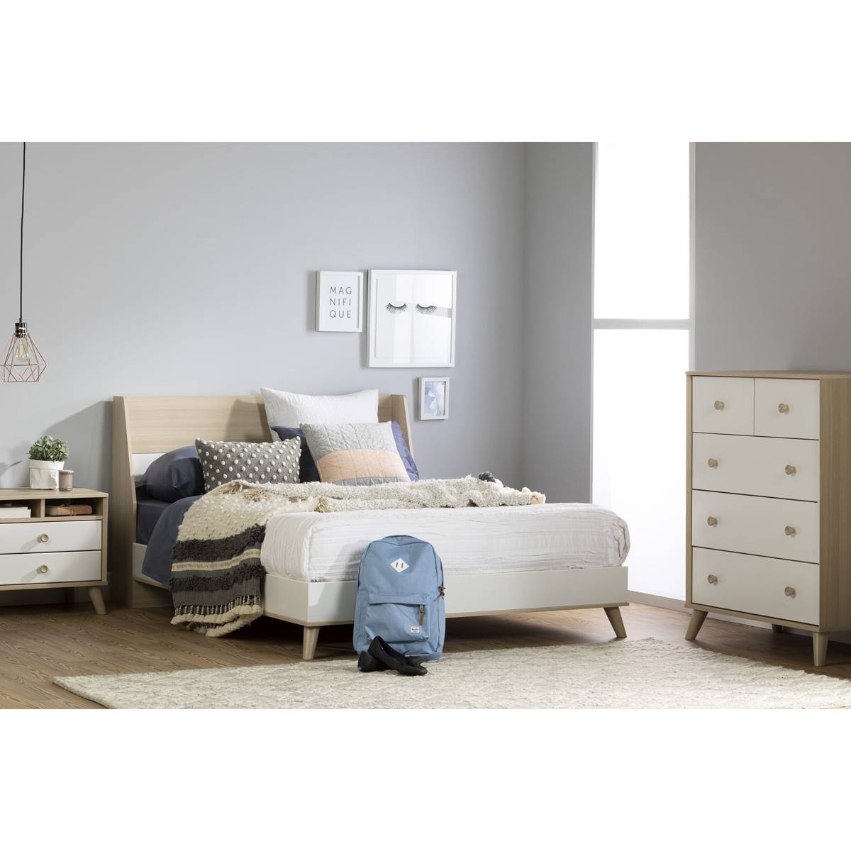 South Shore Yodi 2-Drawer Nightstand