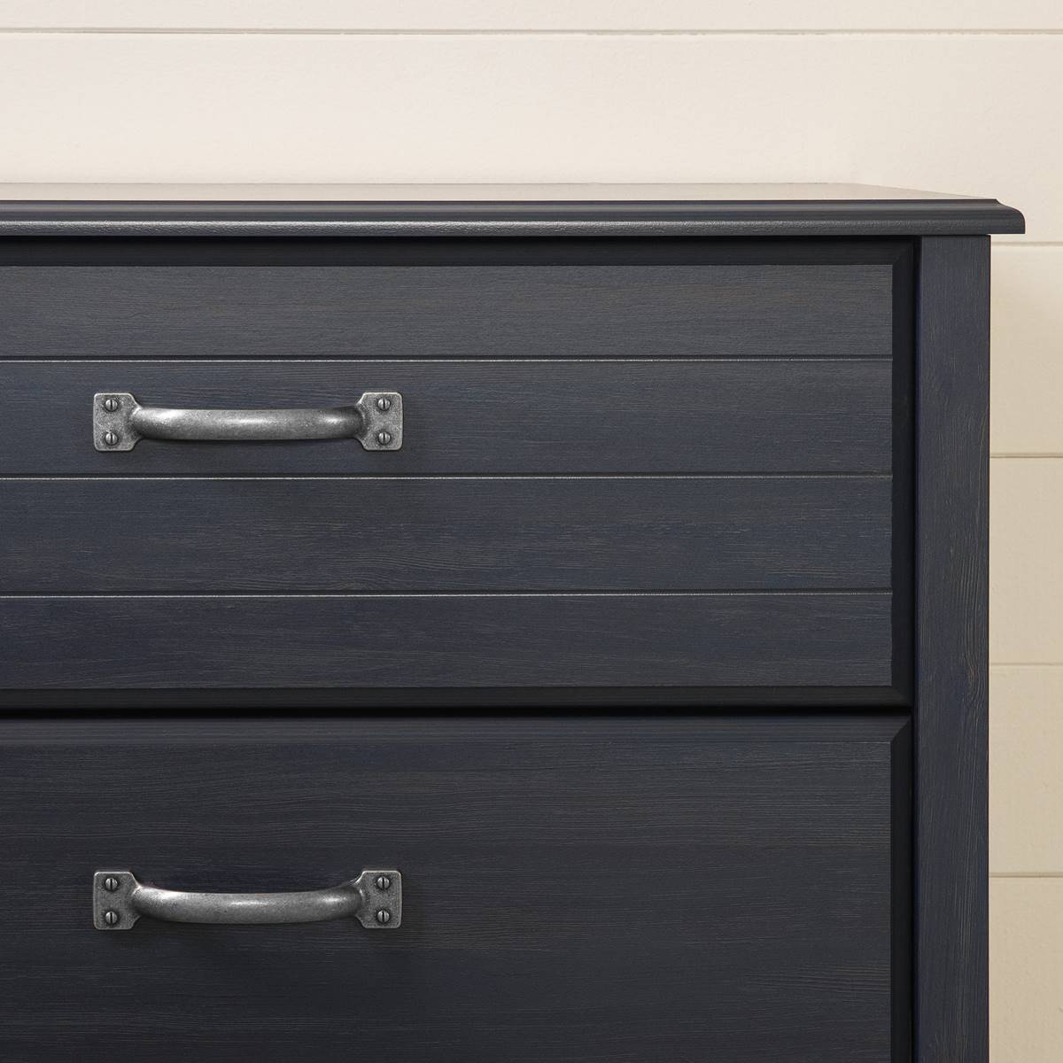 South Shore Asten Blueberry 6-Drawer Double Dresser