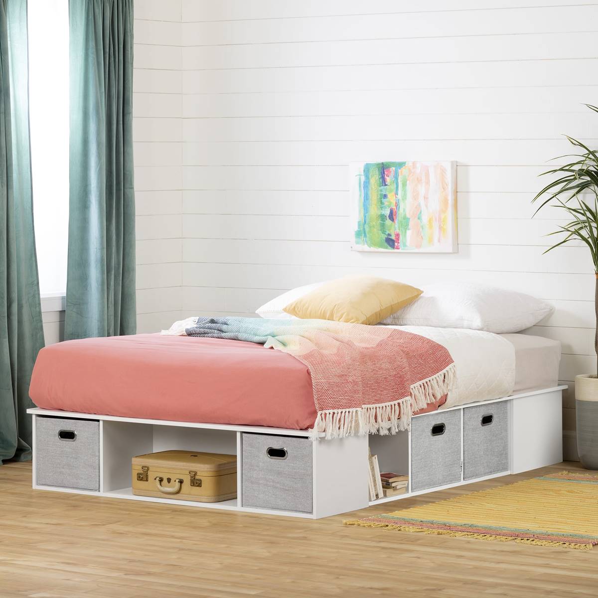 South Shore Flexible Queen Bed With Storage