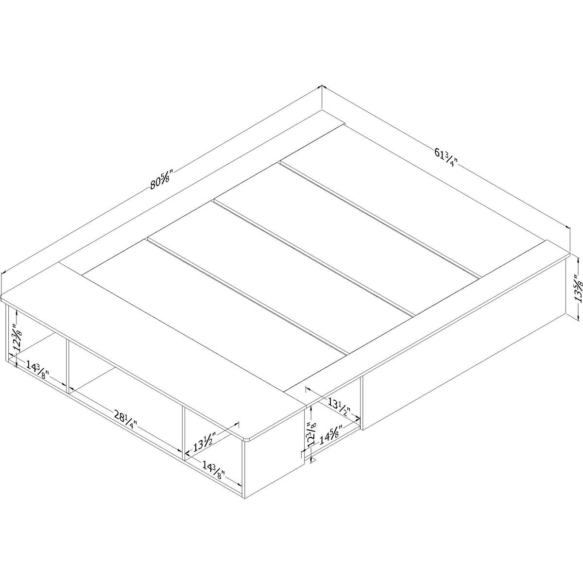 South Shore Vito Full Storage Bed