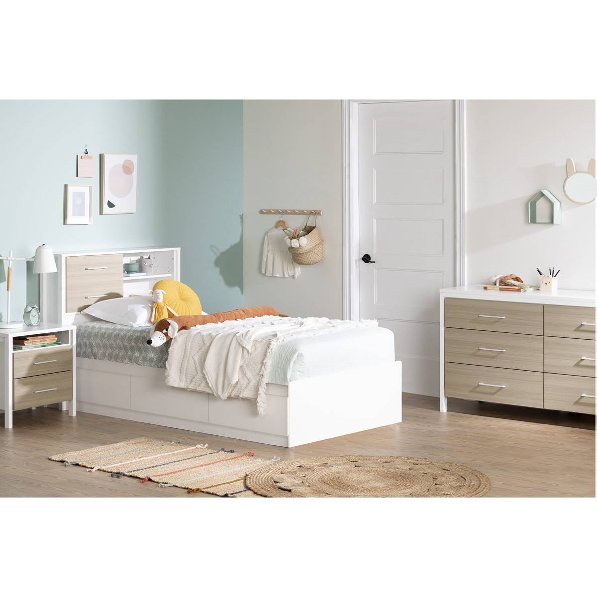 South Shore Munich Twin Bookcase Headboard