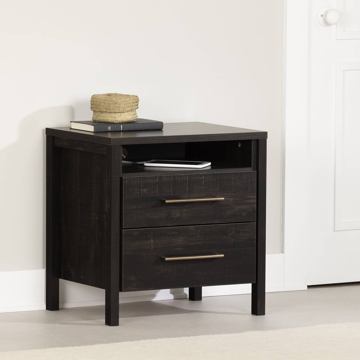 South Shore Gravity 2-Drawer Nightstand