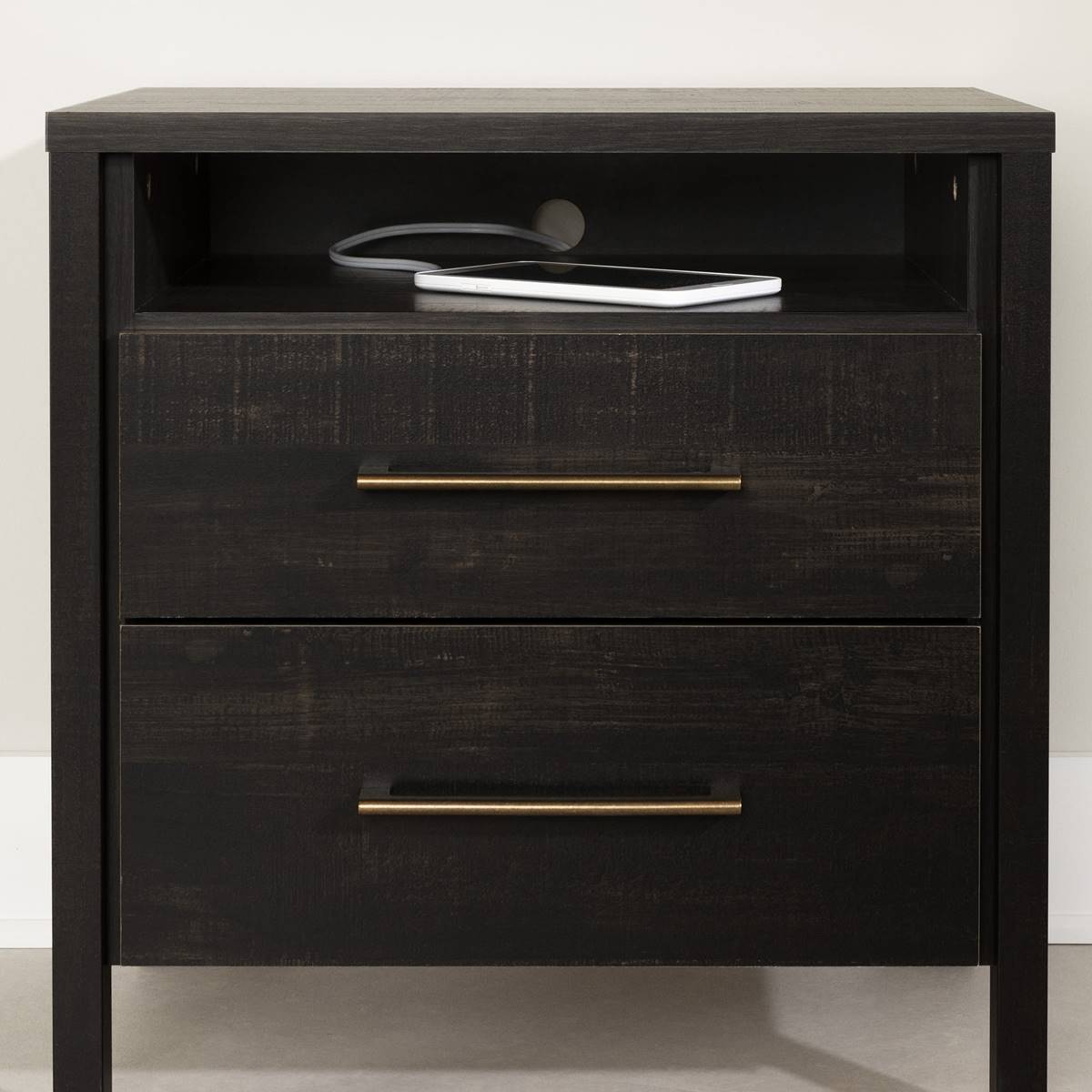 South Shore Gravity 2-Drawer Nightstand