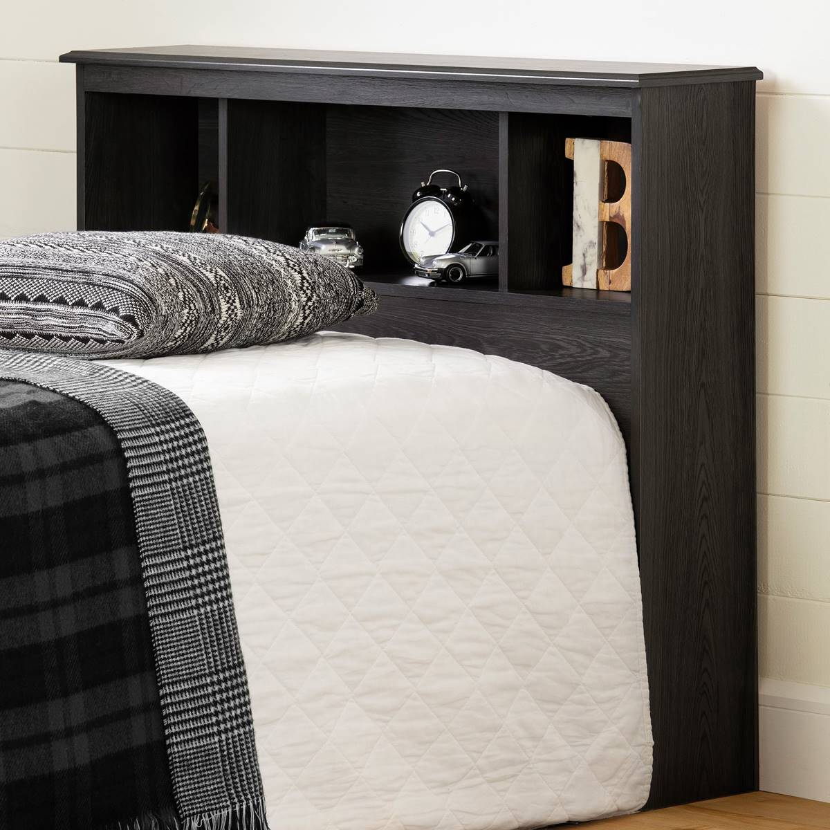 South Shore Holland Gray Oak Twin Headboard