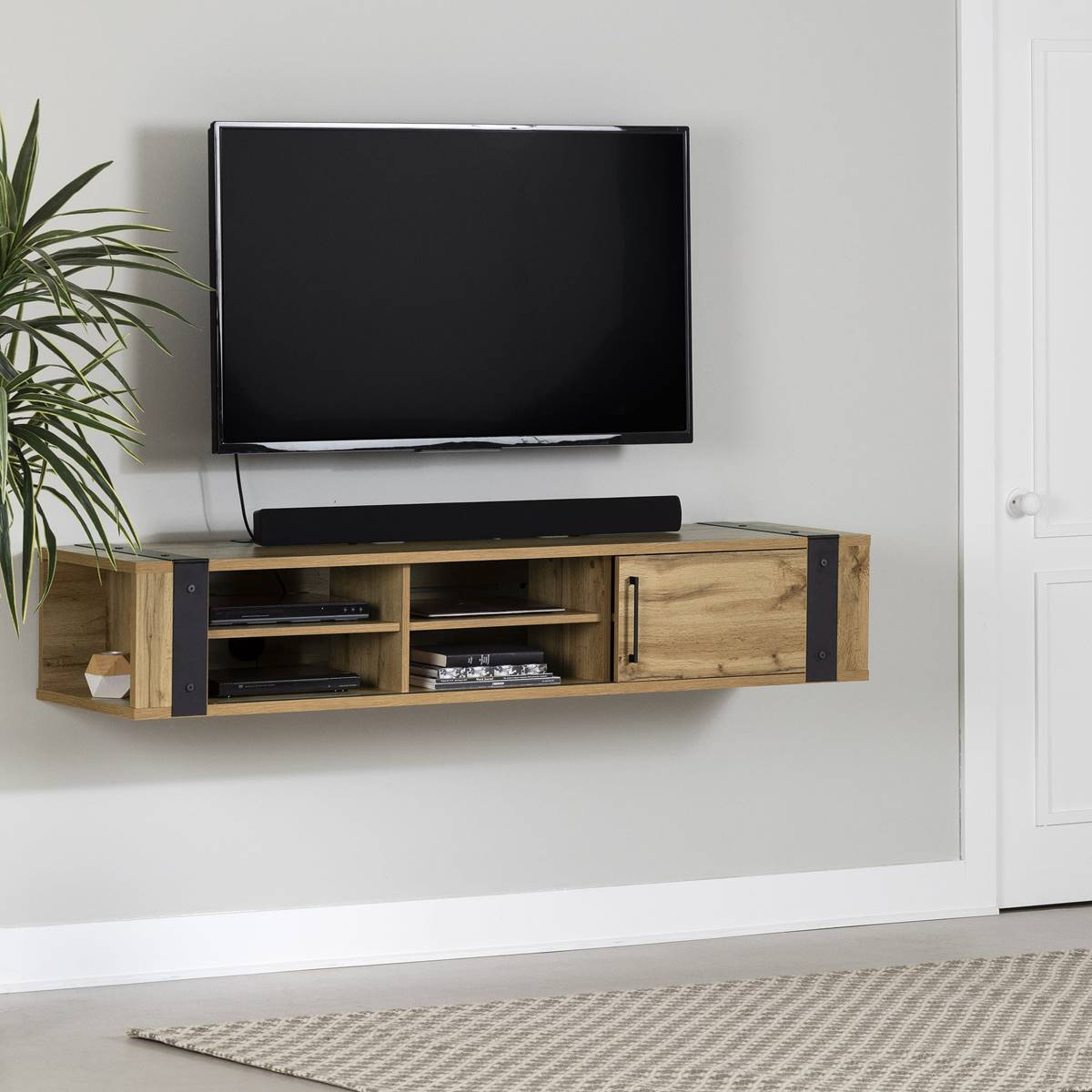 South Shore Munich Wall Mounted Media Console