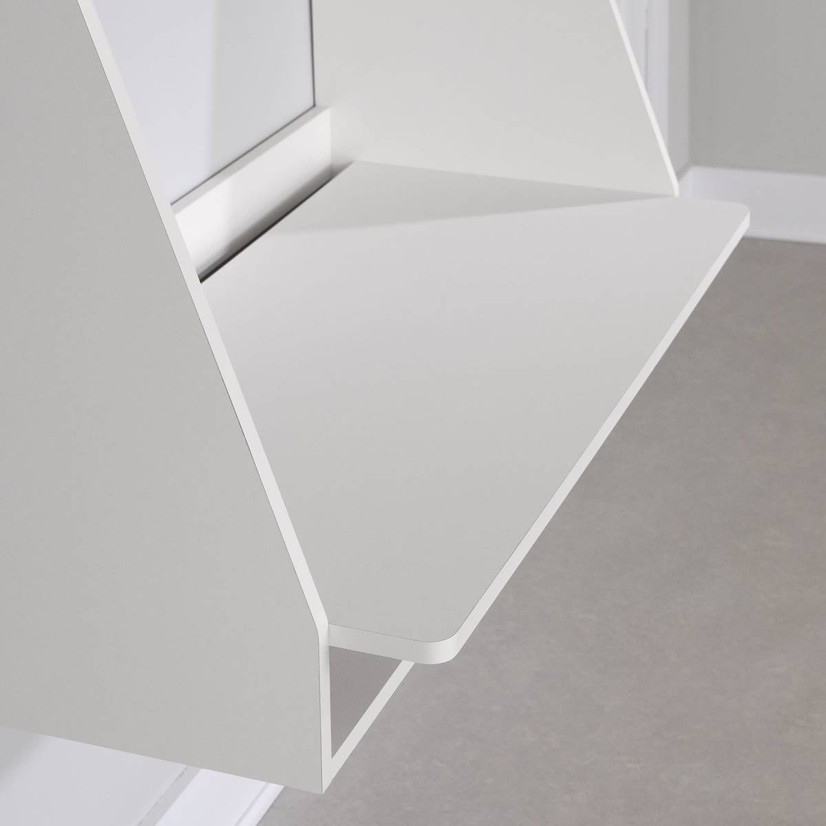 South Shore Interface Pure White Floating Desk